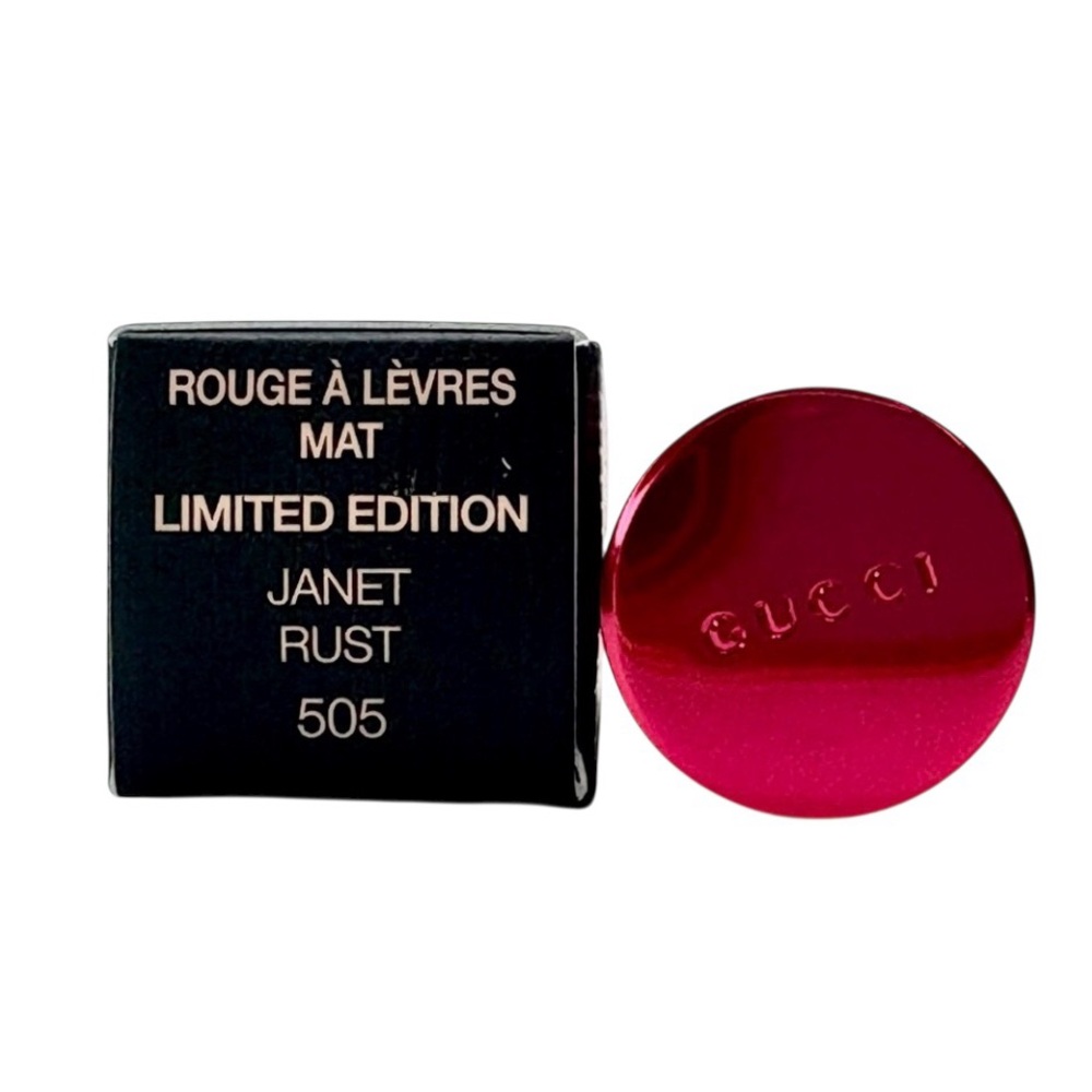 Gucci Rouge à Lèvres Mat Limited Edition Lipstick - Janet Rust 505 NIB - Picture 4 of 4